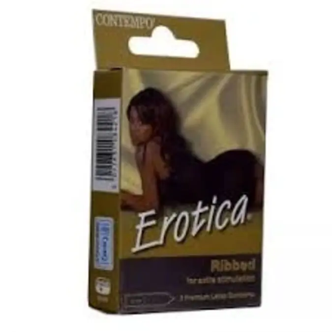 Contempo Erotica Ribbed 3 Condoms